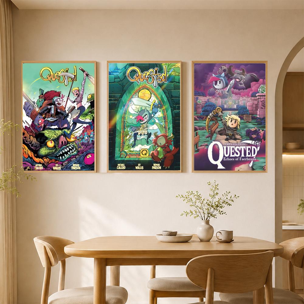 브랜드 퀘스티드 포스터 그래픽 벽 아트 포스터 HD 방 - Office Quest 리뷰 및 가격