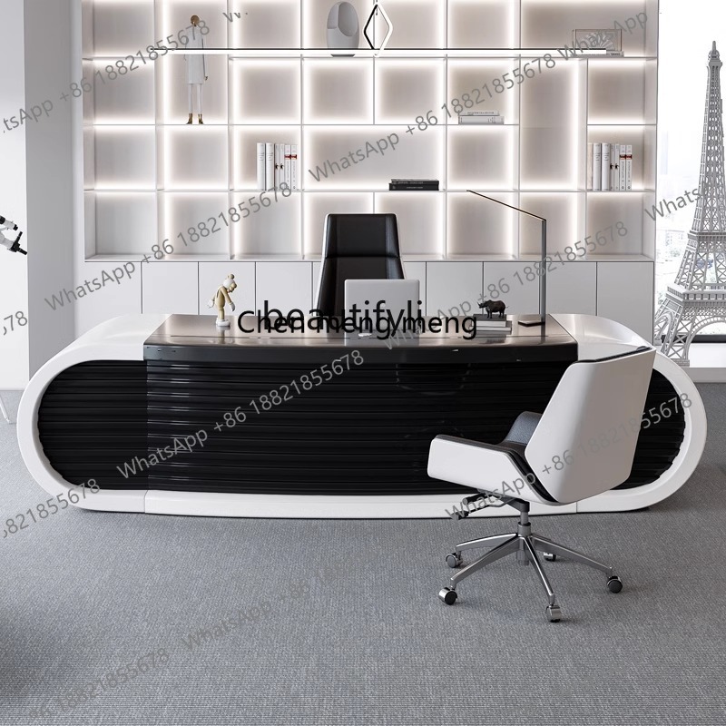창의적인 기술 윈드 페인팅 패션 매니저 감독 사장 책상 - Office Management Technology 리뷰 및 가격
