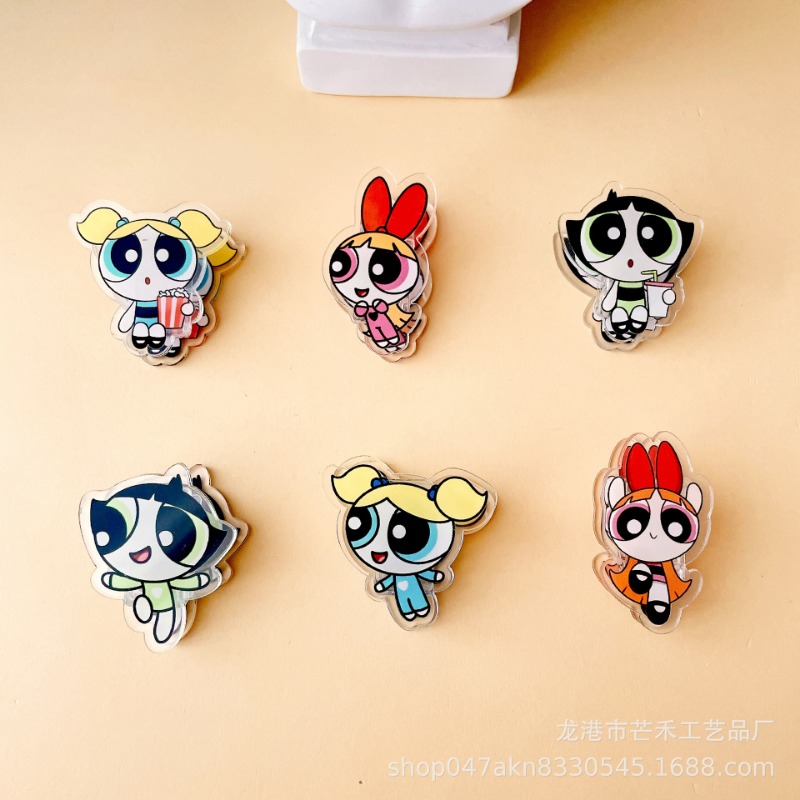 6PCS Kawaii The Powerpuffs Gir - Office Tech Accessories 리뷰 및 가격